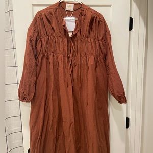 NWT Lullaby club dress in brown/rust. Gorgeous, and sold out!
